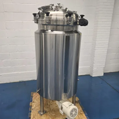 INOX Bottom Homogenizing Emulsifying Mixing Tank 200lt Hingh Sear Mixer 316 S/S INOX GRF # 7616