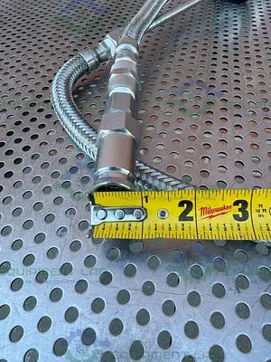 Unbranded Stainless Steel Braided Hose 82" w/ Sensor, Quick Release Fitting