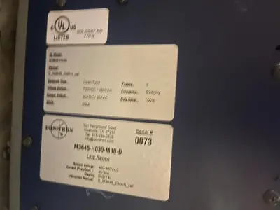 NEW BONITRON M3645-H030-M10-D / M3645H030M10D LINE REGEN 30 HP STOCK 3337