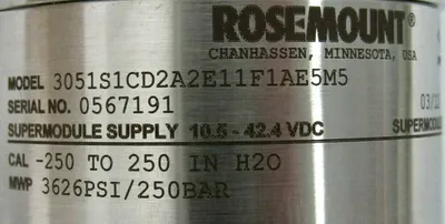 NEW ROSEMOUNT 3051S1CD2A2E11F1AE5M5 PRESSURE TRANSMITTER 3051S*6110056
