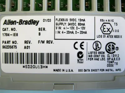 USED Allen-Bradley 1794-IE8