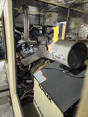 New Surplus 150KW Kohler KG150 Natural Gas Generator 600V INSTOCK 2024 Enclosed
