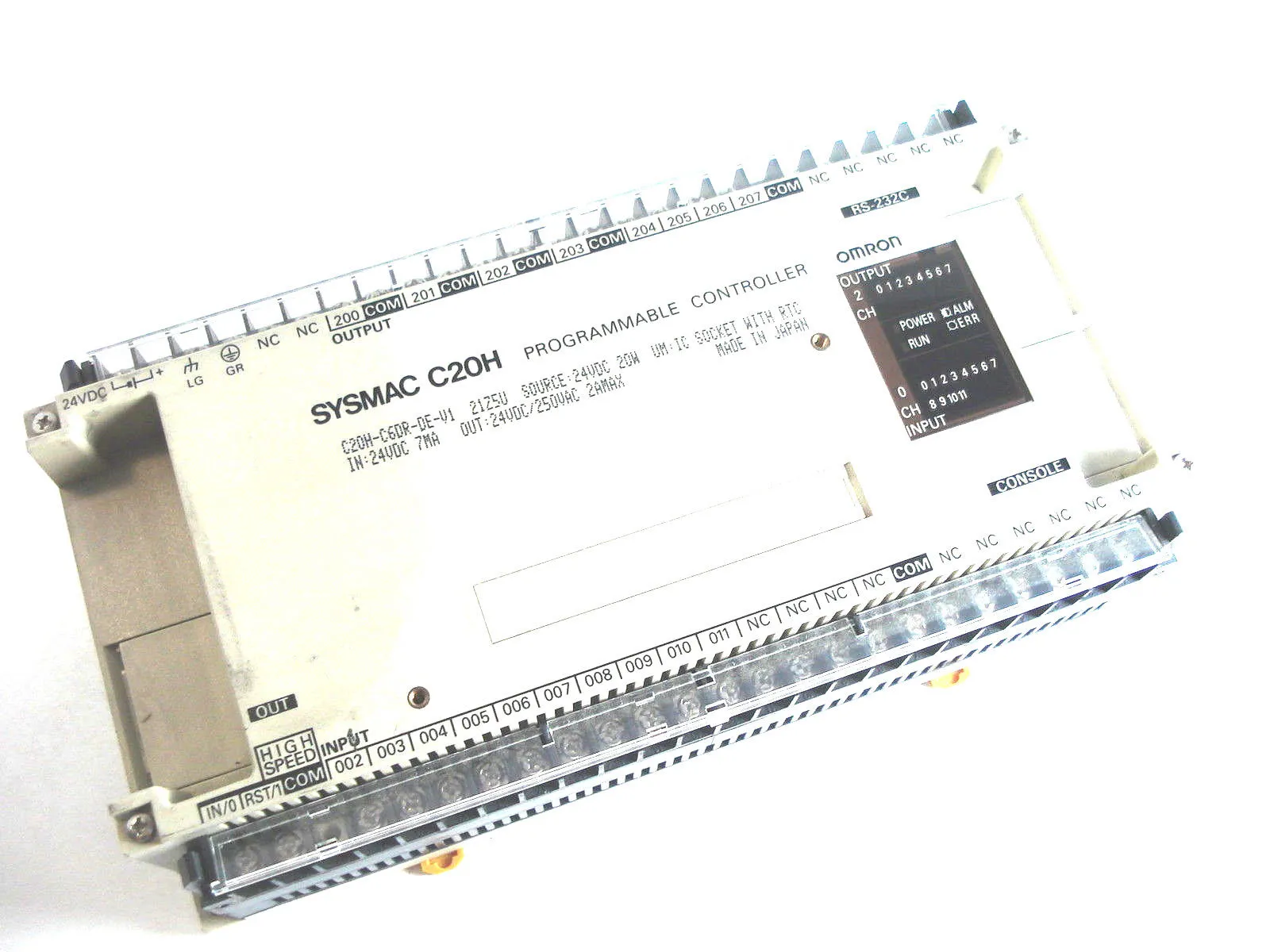 OMRON SYSMAC C20H-C6DR-DE-V1 PROGRAMMABLE CONTROLLER C20HC6DRDEV1