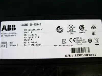 USED ABB ACS880-01-021A-5