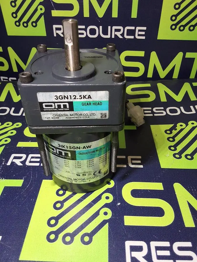 ORIENTAL MOTOR 3IK15GN-AW INDUCTION MOTOR WITH 3GN12.5.KA GEAR HEAD