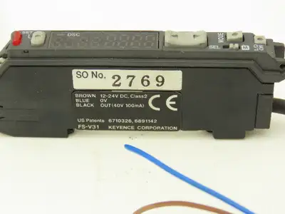 Keyence FS-V31 Fiber Optic Sensor Amplifier NPN 12-24vDC Lot of 11