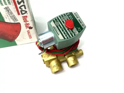 New | in-Stock ASCO RED HAT 3-WAY NORMALLY CLOSED SOLENOID VALVE 1/4" PIPE 20778 Solenoid Valves Michigan US | Maverick Industrial Sales #1090913