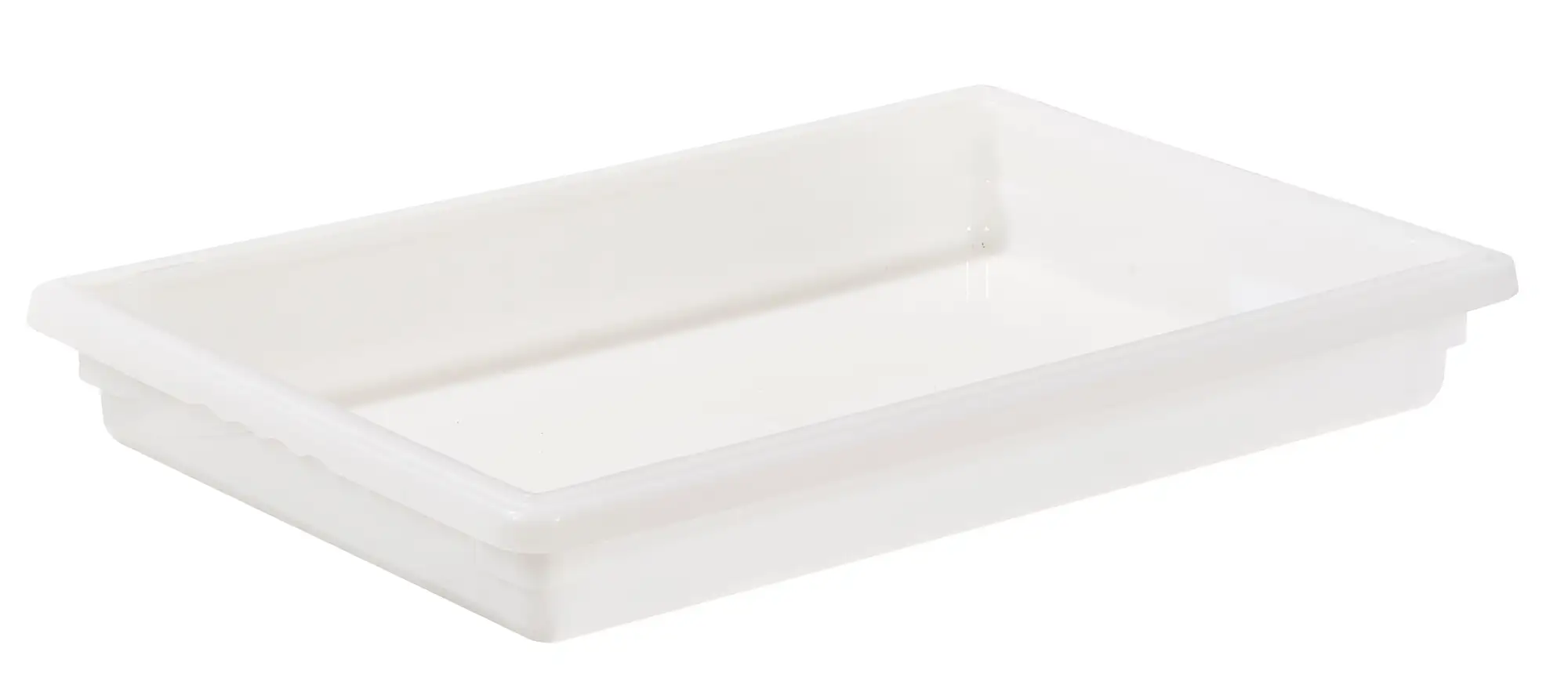 Food Storage Box, 18" x 26" x 3", White, PP (6 Each)