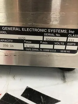 USED GENERAL ELECTRONIC SYS 4430