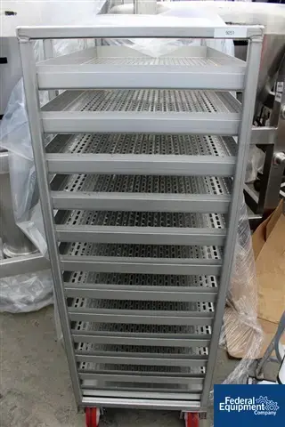 Used N/A Cart with Trays, 38" x 20", S/S Drying Oven California US | Federal Equipment Company #126112