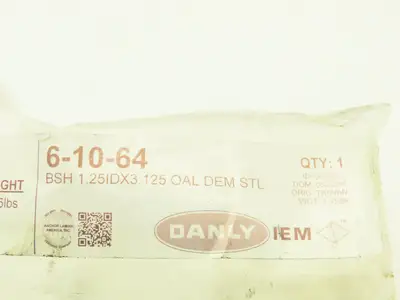 Danley IEM 6-10-64 Steel Demountable Shoulder Bushing 1.25" ID x 3.125" Lot of 2
