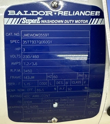 NEW Baldor Reliance 302IK456B PE