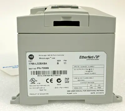 USED Allen-Bradley Allen Bradley micrologix 1400 1766-L32BXBA