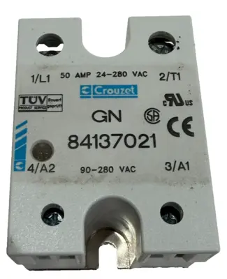 NEW CROUZET 84137021 SOLID STATE RELAY 50AMP 24-280VAC