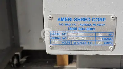Used AMERI-SHRED AMS-1000 SHREDDER SYSTEM Shredders | US Recycling Equipment #474334
