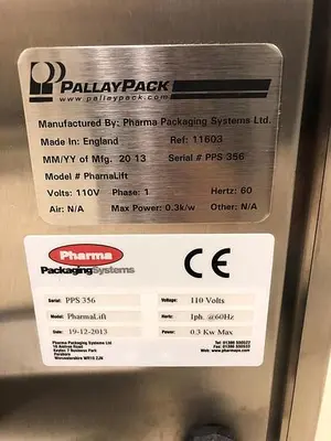USED 2013 PALLAYPACK PC180CW
