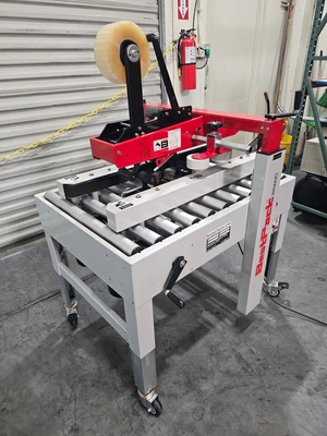 RS22 Semi automatic Random Adjustable Case Sealer, Side Belt Drive, 3" Tape Head