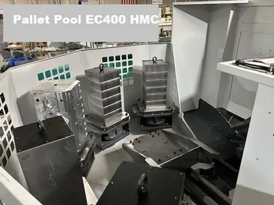 2024 Haas EC-400 PP 6-Pallets, WIPS Renishaw Tool & Part Probe, Remote Jog Handle, Coolant Thru the Spindle, Full 4th Axis, Chip Conveyor