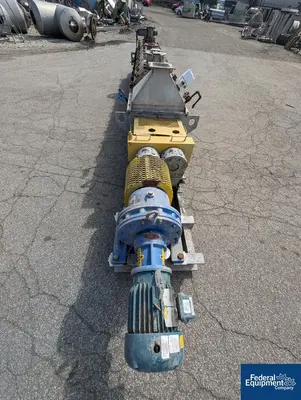 USED Metso Minerals Industries Inc. 12" x 168" Metso HoloFlite Twin Screw Dryer, S/S