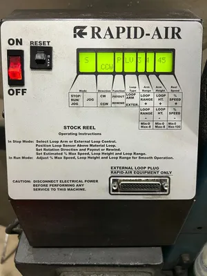 Used RAPID AIR RS58A Uncoilers Michigan US | Universal Press & Machinery (UPM) #5229