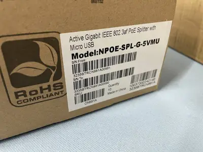 (40) Eaton Tripp-Lite NPOE-SPL-G-5VMU Active PoE Splitters - $20+/Each on Amazon! - NEW