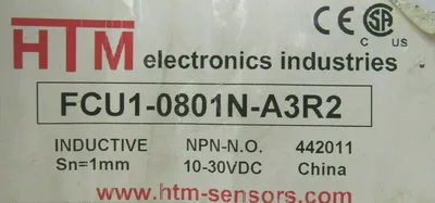 NEW LOT OF 2 HTM FCU1-0801N-A3R2 PROXIMITY SENSORS FCU10801NA3R2