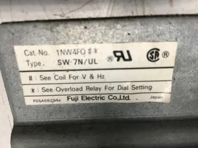 USED FUJI ELECTRIC SC-7N/UL 1NC4F0
