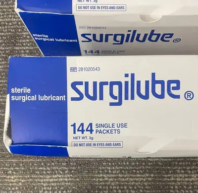 Surgilube Sterile Surgical Lubricant - 144 single-use packets