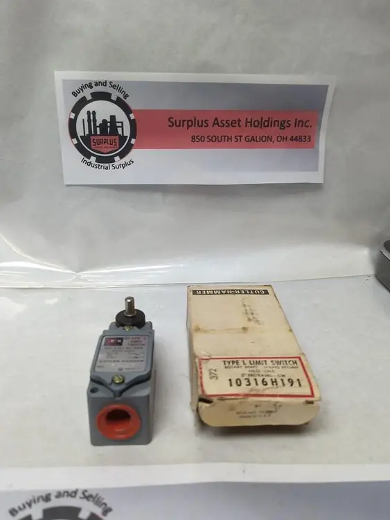 New | in-Stock CUTLER-HAMMER 10316H191 Miscellaneous Equipment (Electrical & Power) | Surplus Asset Holdings #1202146