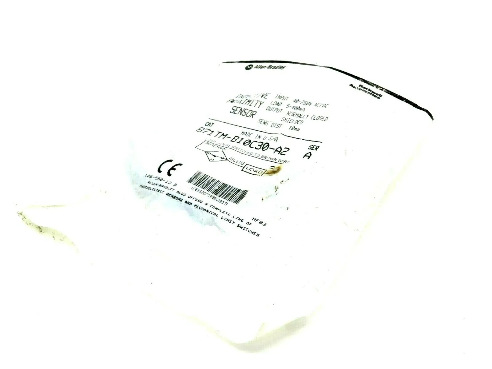 NEW ALLEN BRADLEY 871TM-B10C30-A2 PROXIMITY SENSOR SWITCH SER. A 871TMB10C30A2