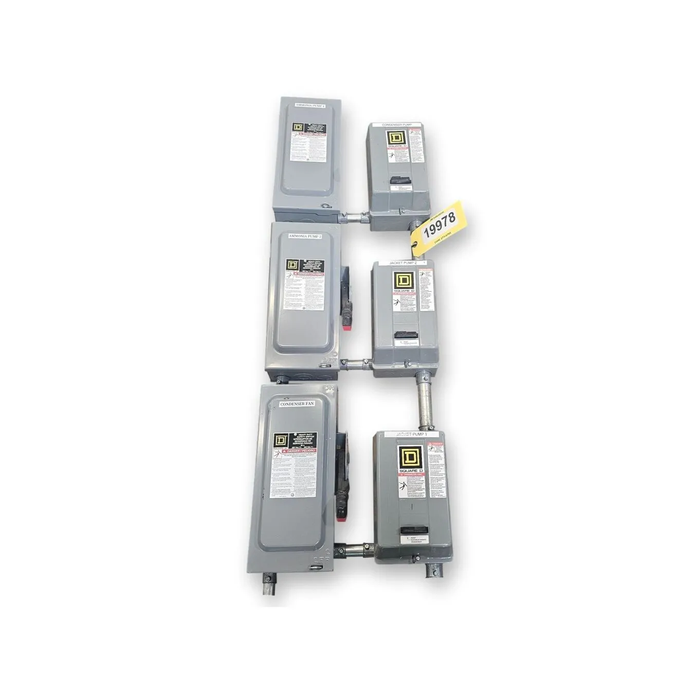 Used Square D 30Amp Fused Safety Switches and Size 00 & 1 Starters [LOT]
