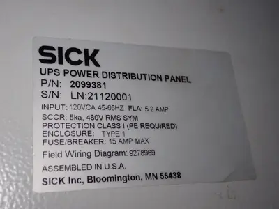 Used SICK 2099381 Electrical Panels Ohio US | HGR 24 #1406363