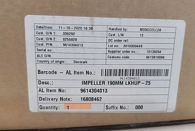 NEW Alfa Laval 9614304013