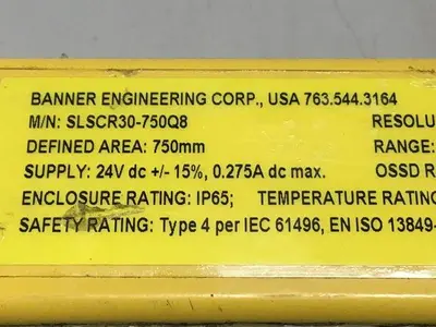USED BANNER ENGINEERING SLSCR30-750Q8