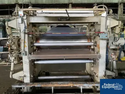 USED Berstorff 1,610 MM (63") Berstorff Vertical Two Roll Calander Sheet Stack