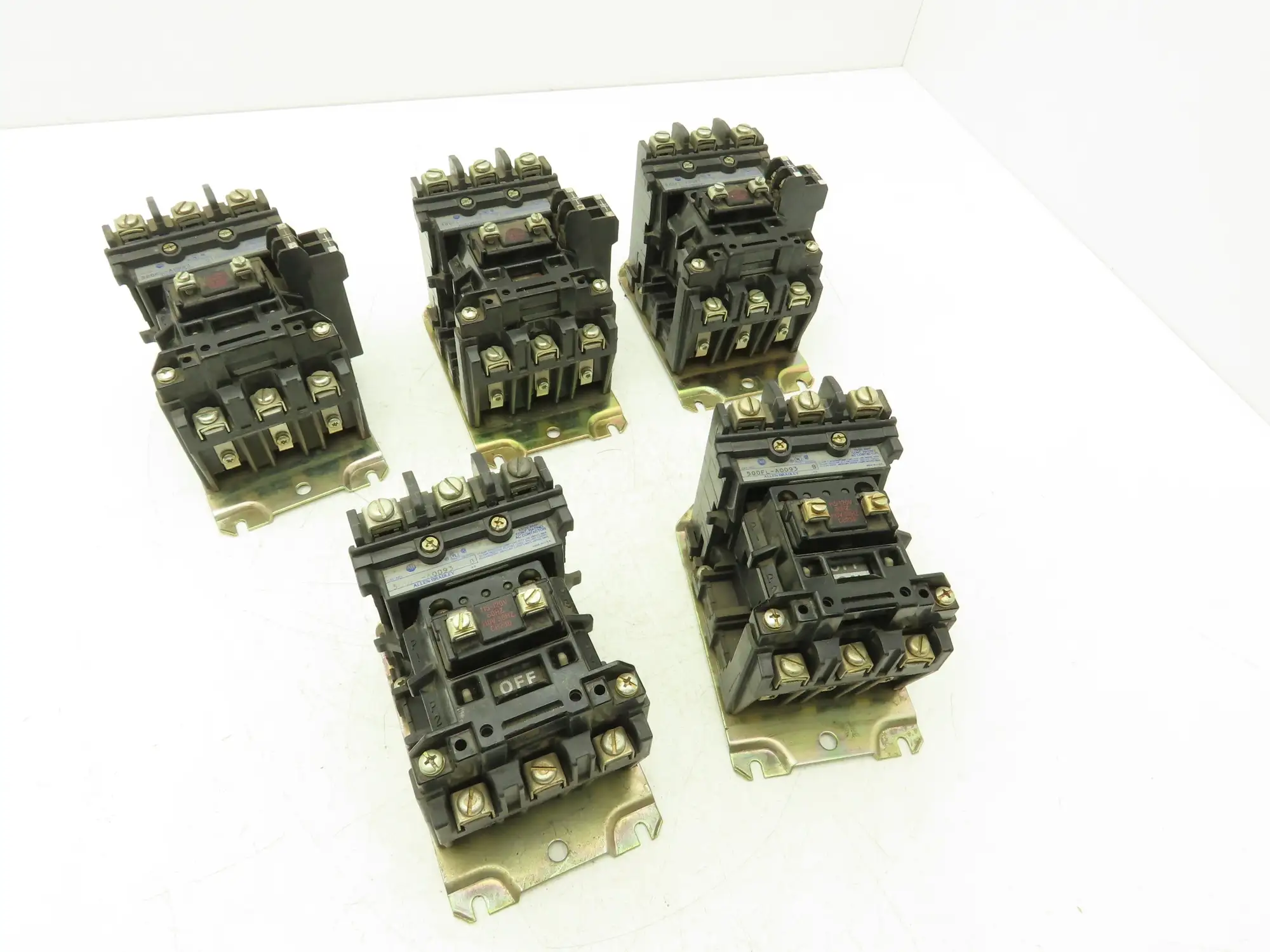 Allen Bradley 500FL-AOD93 Motor Starter Lighting Contactor 600V 3Ph 20A Lot of 5