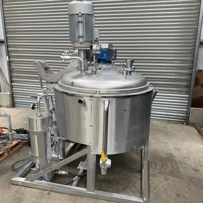 550L Normit S/S Jacketed Vacuum Homogeniser Cream & Paste Mixer VMG 650