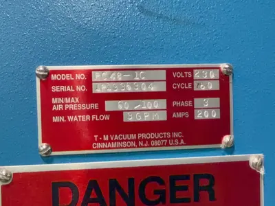 USED TM VACUUM PRODUCTS PC481C