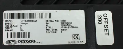 USED CONTROL TECHNIQUES 142UMC300CBCAA