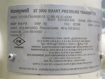 USED HONEYWELL STD120-E1H-00000-DE,S2,MB,SV,1C+XXXX