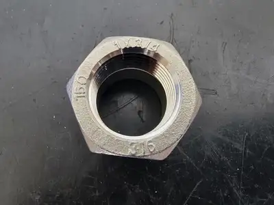 1" x 3/4" 316 Stainless Steel Hex Head Reducing Bushing Class 150 SP-114