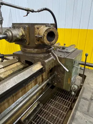 12.5" HOLLOW SPINDLE WARNER & SWASEY MODEL 4A (M-3580) SQUARE HEAD & 12' EXTENDED BED TURRET LATHE: YOBRO #24423