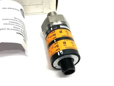 USED IFM PRESSURE SWITCH WITH INTUITIVE SWITCH POINT PK-100-SFG14-HCPKG/US