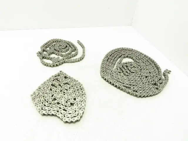 Sedis #35 Roller Chain 30' Total Length Stainless Steel 3 Pcs(2x 7'+1x16')