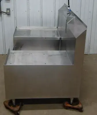 142-1138 56" Stainless Steel Dump Sink Table