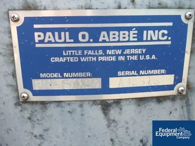 USED Paul O. Abbe 5' X 4' PAUL ABBE PEBBLE MILL, JKT.