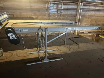 10ft Adjustable Flat Belt Conveyor