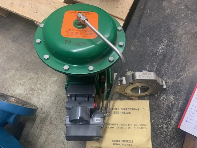 3" Fisher 8580 Stainless Steel Butterfly Valve  New Storeroom Spare