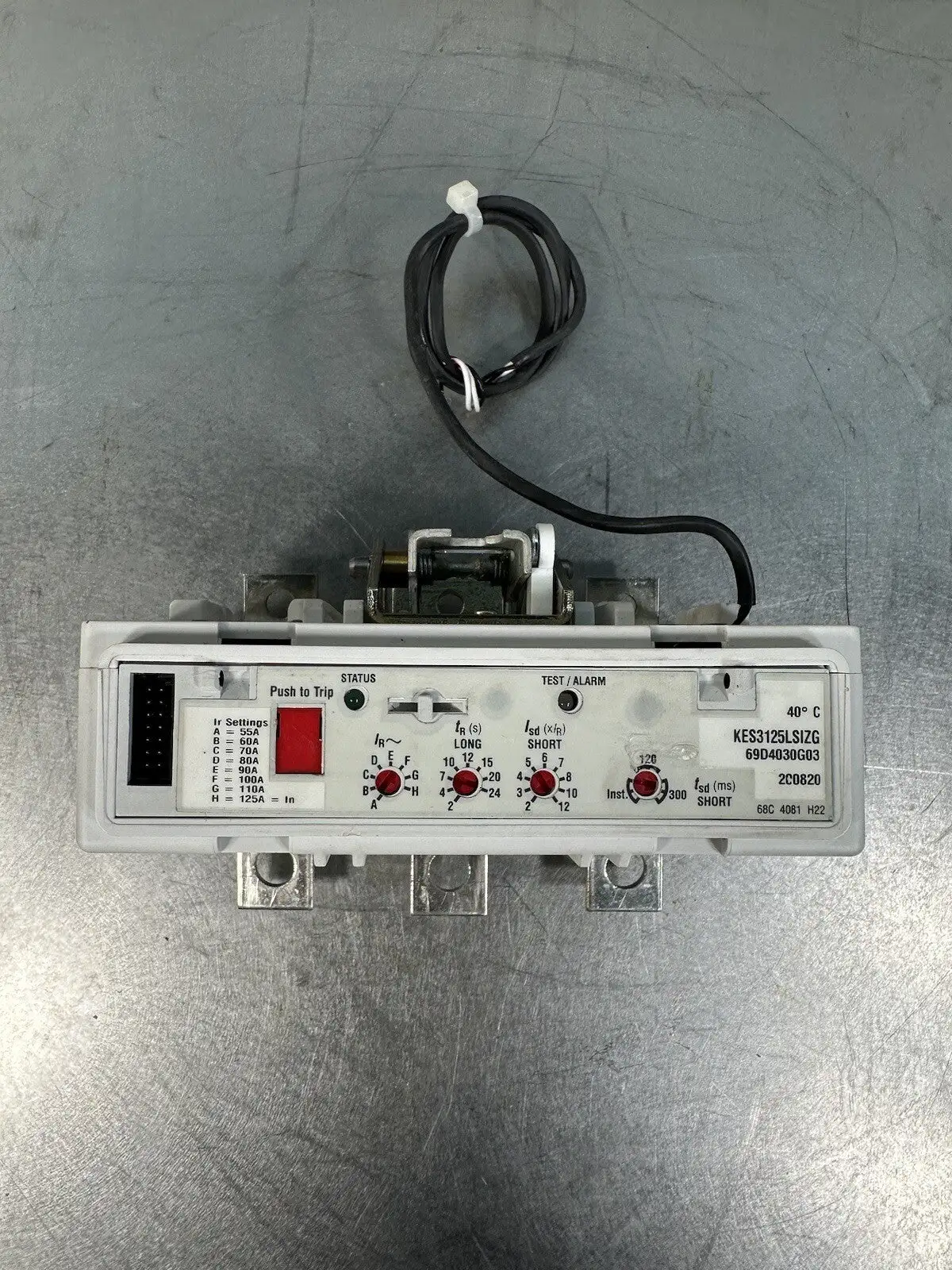 Cutler Hammer Eaton KES3125LSIZG 125 Amp Breaker Trip Unit (BIN-1.5.1)