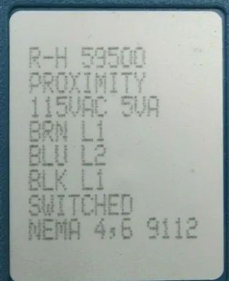 NEW R-H 59500 PROXIMITY SWITCH RH59500